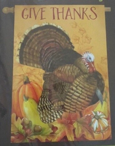 Thankful Turkey House Flag