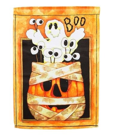 Boo Pumpkin Garden Flag