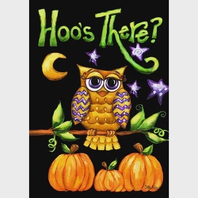 Hoo There Garden Flag