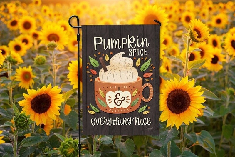 Pumpkin Spice Garden Flag