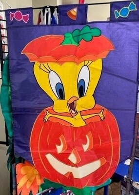 Tweety Bird Pumpkin House Flag