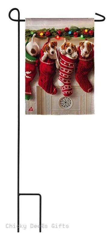 Cozy Holiday Garden Flag