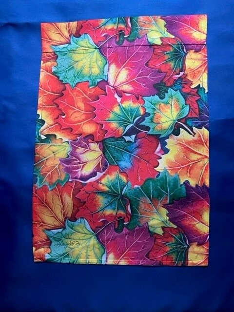 Leaf Collage Garden Flag