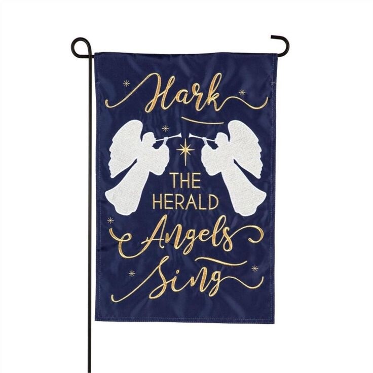 Hark the Herald Angels Garden Flag