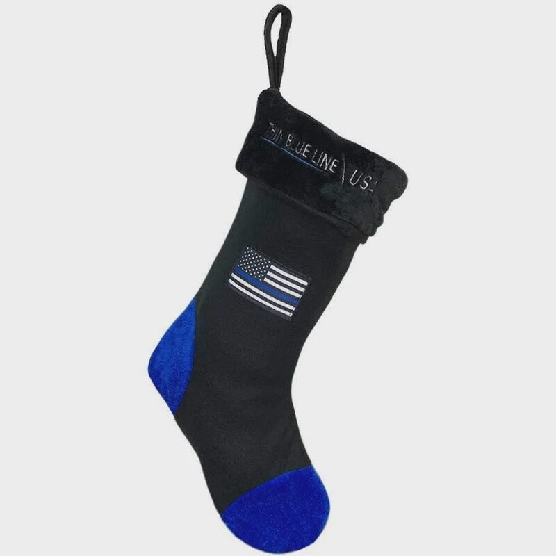 Thin Blue Line Christmas Stocking