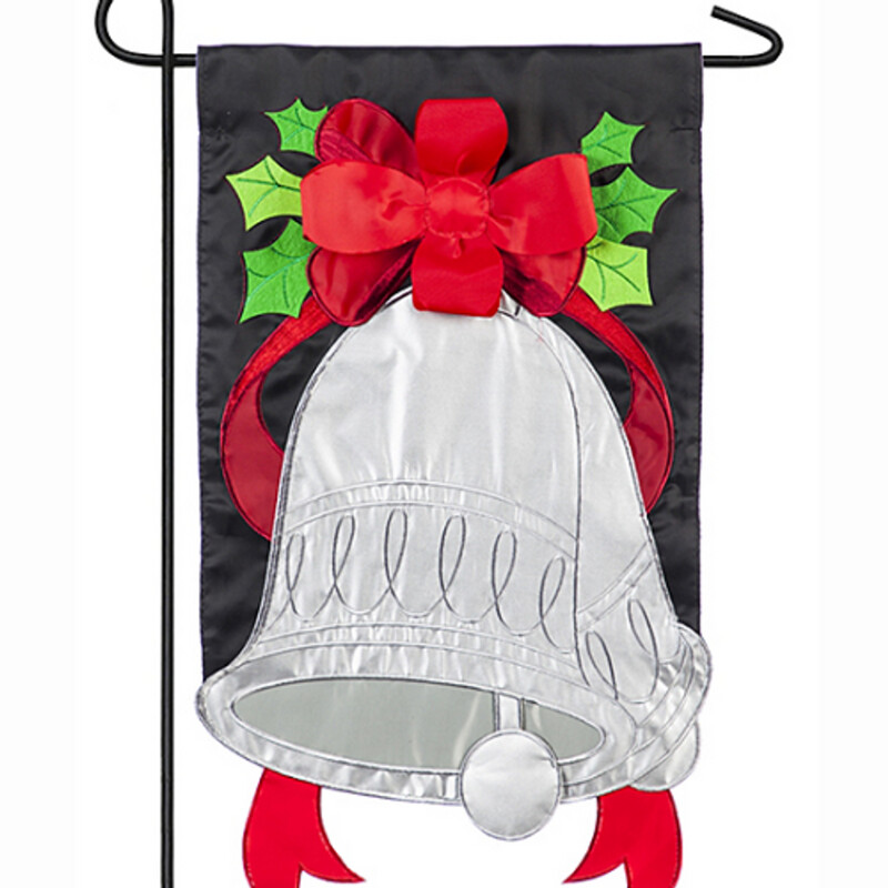 Silver Bell Applique House Flag