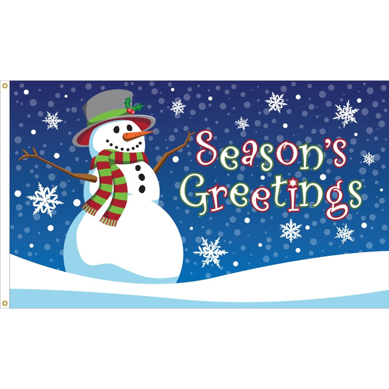 Season&#39;s Greetings 3x5 Nylon Flag