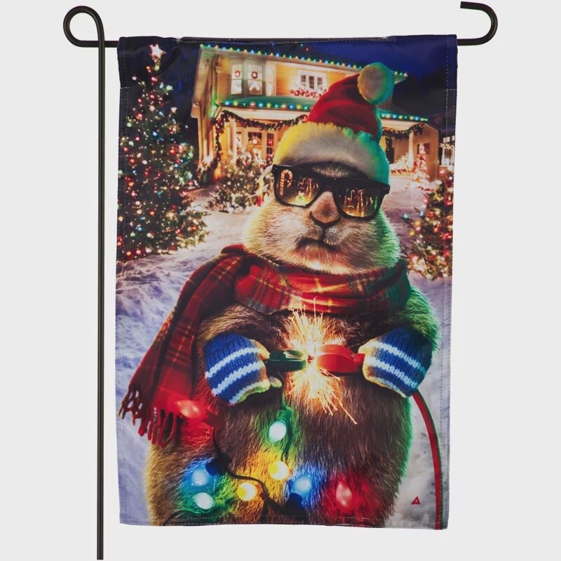 Christmas Lights Garden Flag