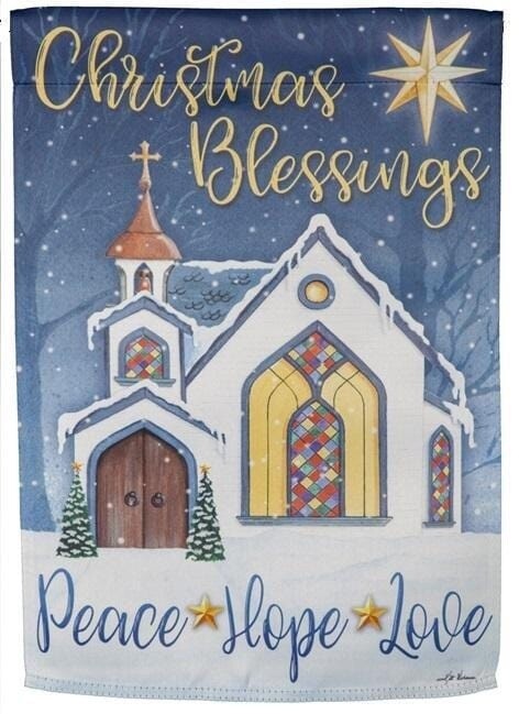 Christmas Blessings Garden Flag