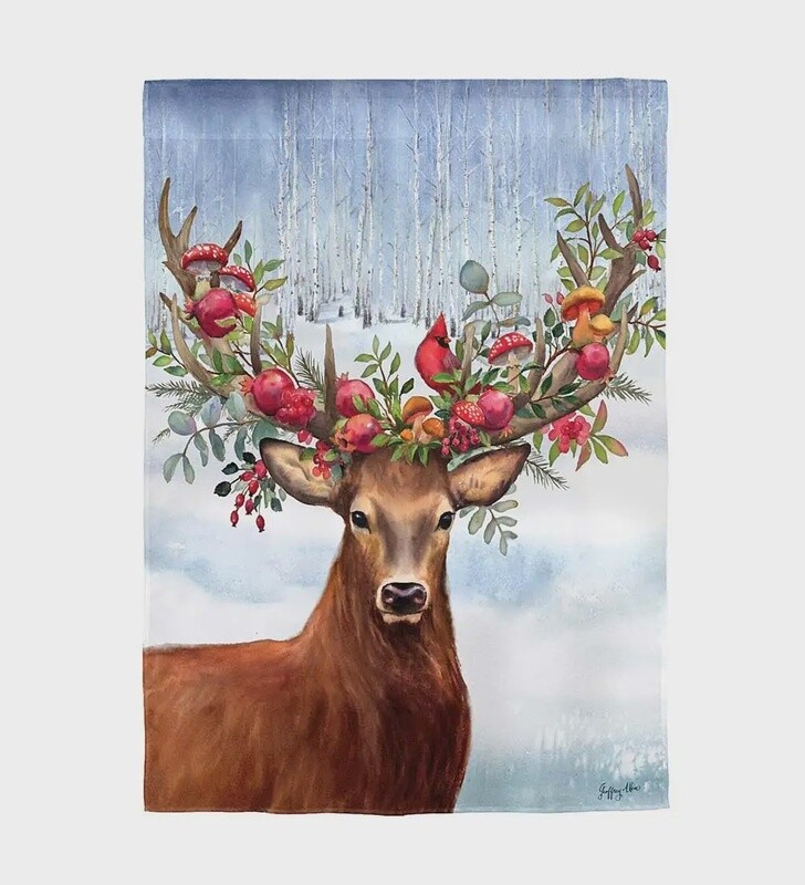 Woodland Deer Garden Flag