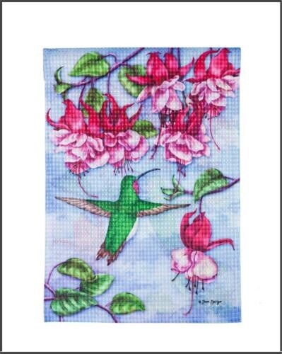 Hummingbird Waffle Garden Flag