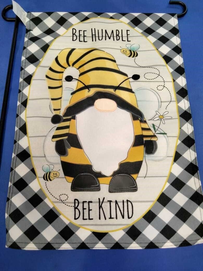 Bee humble Bee Kind Garden Flag