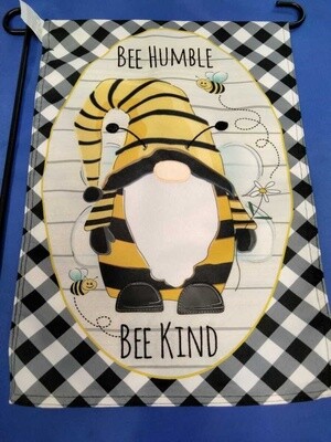 Bee humble Bee Kind Garden Flag