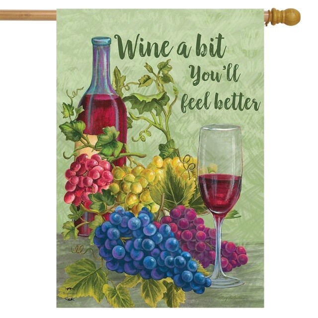 Wine a Bit House Flag