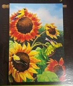 Fall Sunflowers House Flag