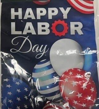 Labor day Balloon Garden Flag