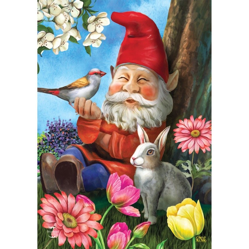 Garden Gnome House Flag