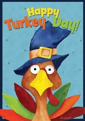 Happy Turkey Day House Flag