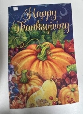 Happy Thanksgiving Pumpkin Garden Flag