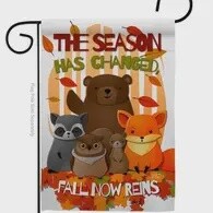 Harvest Autumn Wildlife Garden Flag