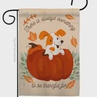 Something Thankful For Fall time Garden Flag