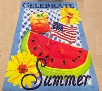 Celebrate Summer House Flag