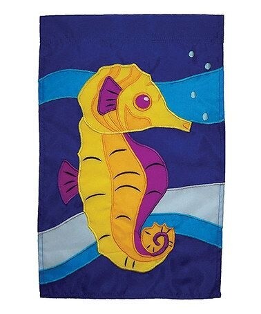 Seahorse Garden Flag