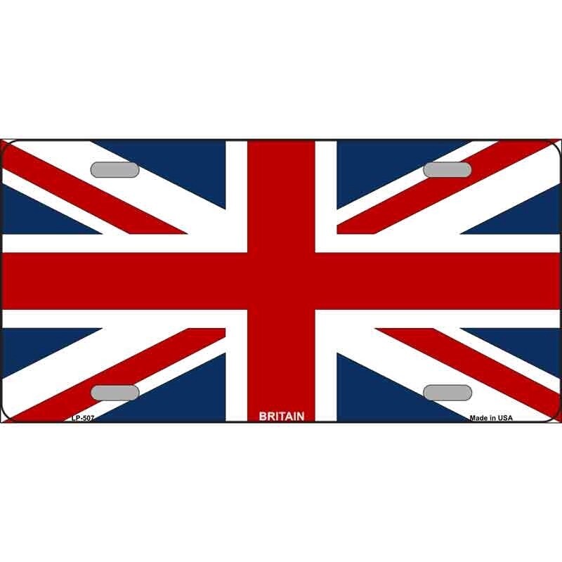 UK Flag License Plate
