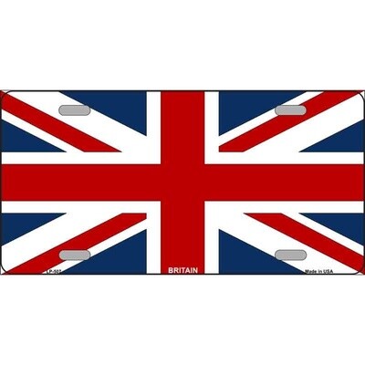 UK Flag License Plate