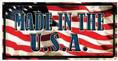 Made in the USA Flag License Plate