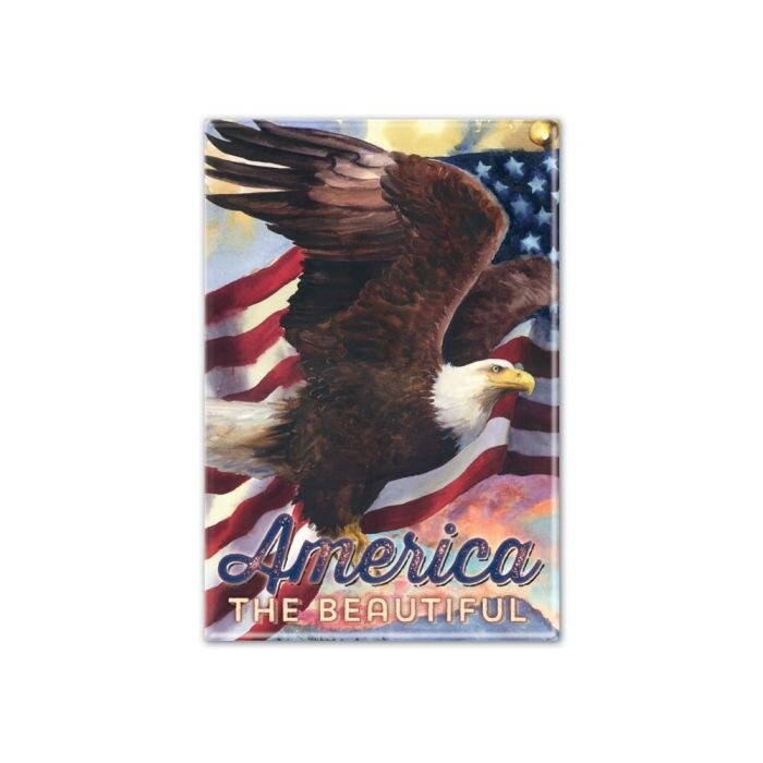 America the Beautiful Metal Magnet