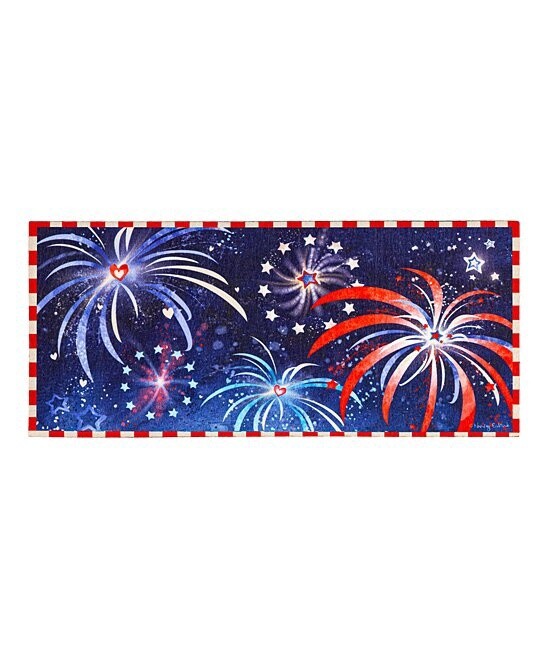 Red White Blue Fireworks Sassafras Switch Mat