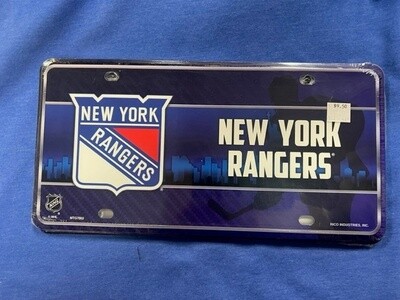 New York Rangers License Plate
