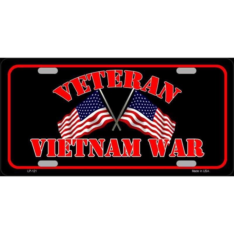 Vietnam War Veteran License Plate