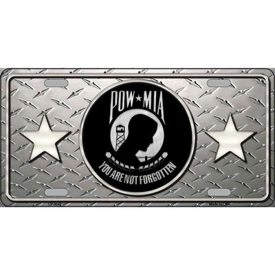 POW MIA Diamond License Plate