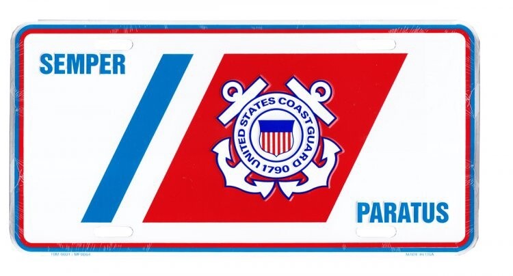 Coast Guard Semper Paratus License Plate