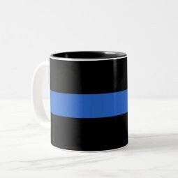 First Responder Mug, Military Branch: Thin Blue Line