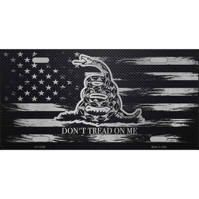 Distressed Dont Tread License Plate