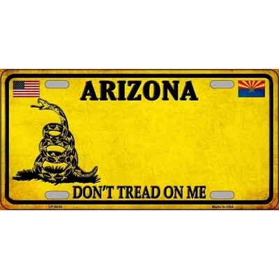 Arizona Dont Tread License Plate