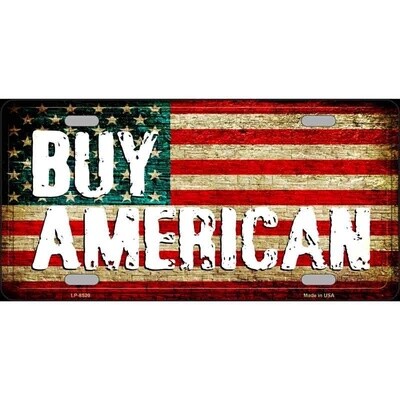 Buy American Flag License Plate
