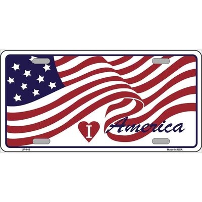 Love US License Plate