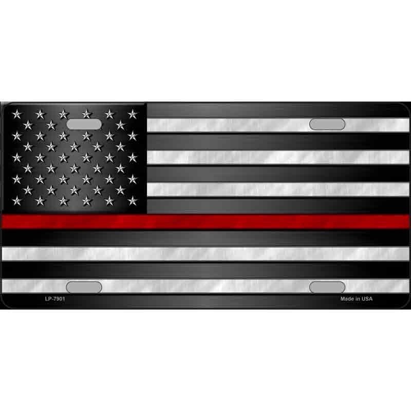 Thin Red Line US License Plate