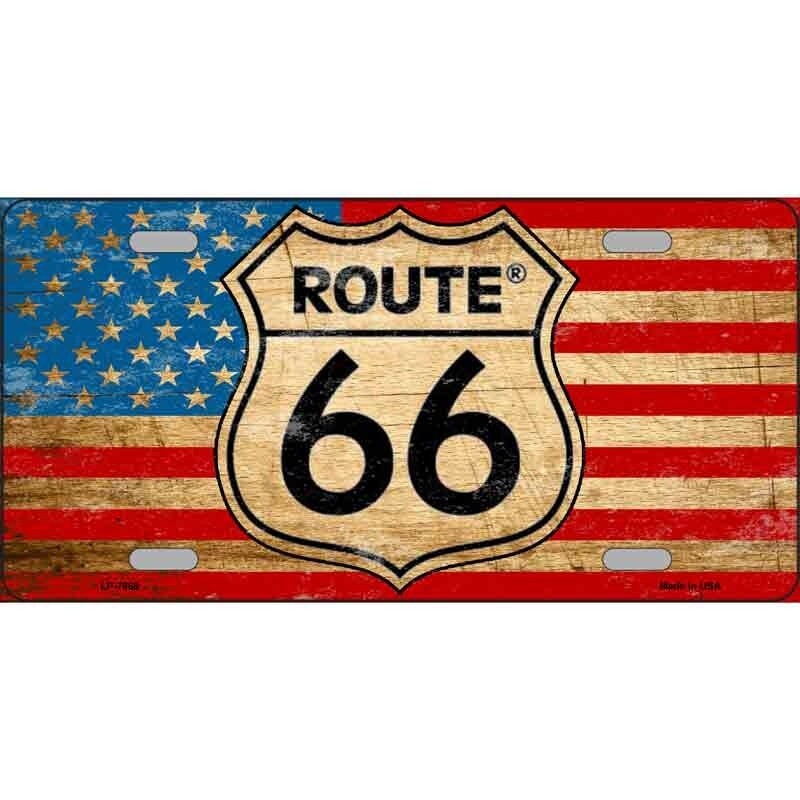 Route 66 License Plate
