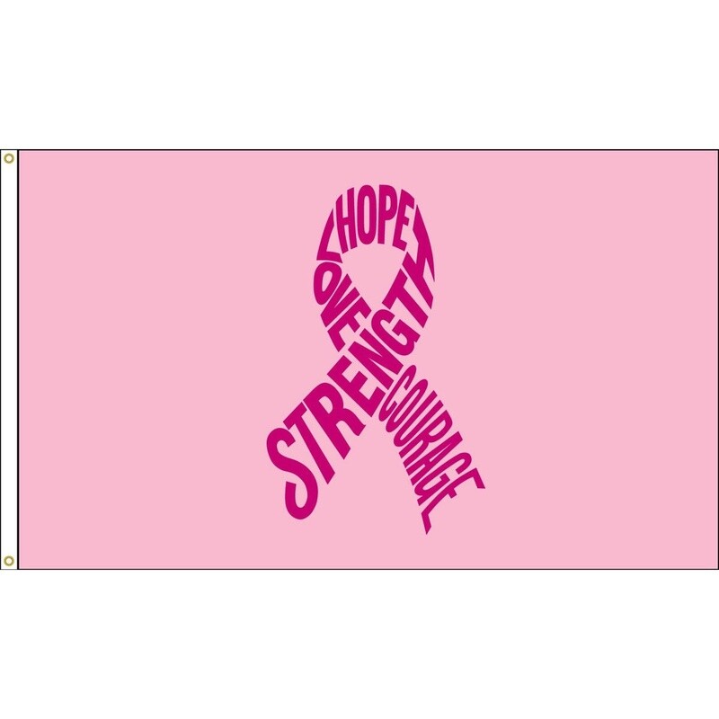 Breast Cancer Awareness Flag 3'x5'