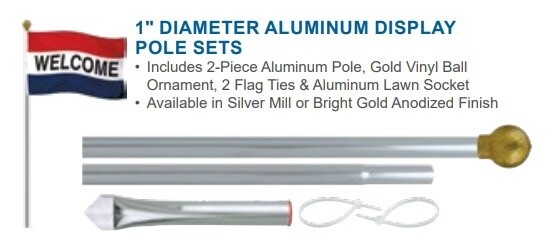 10' Aluminum Display Pole
