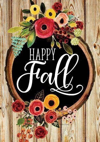 Fall Floral Wreath Garden Flag