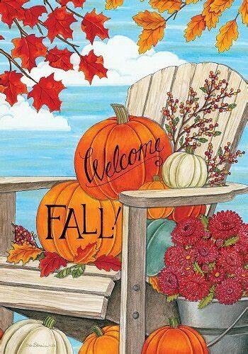 Fall Adirondack Garden Flag
