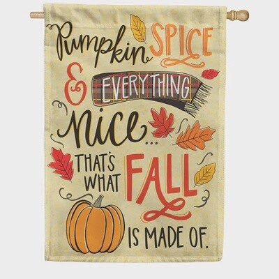 Fall Pumpkin Spice Garden Flag
