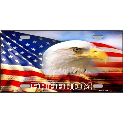 Freedom Bald Eagle License Plate
