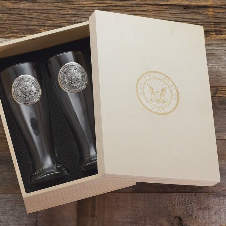 U.S Navy 2-Piece Pilsner Set